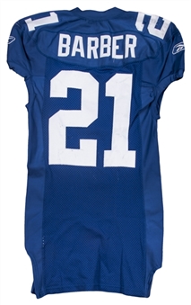 2005 Tiki Barber Game Used & Photo Matched New York Giants Home Jersey Worn on 10/25/05 (Resolution Photomatching)